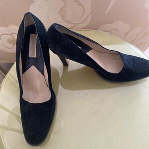 Michael-Kors Black Suede Heels